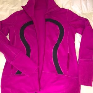 Lululemon Full Zipper Fuchsia/ Plum Jacket 12